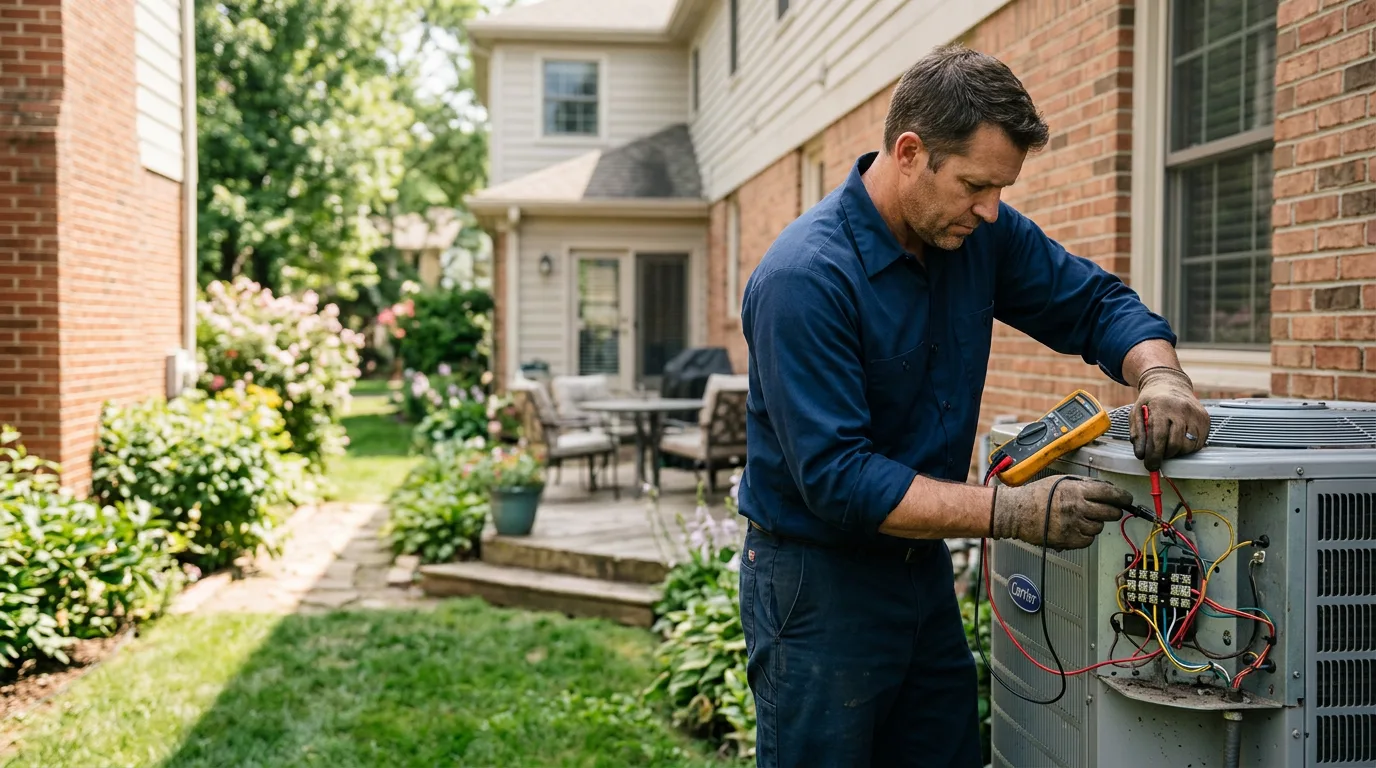 HVAC technician working near West Haverstraw, NY